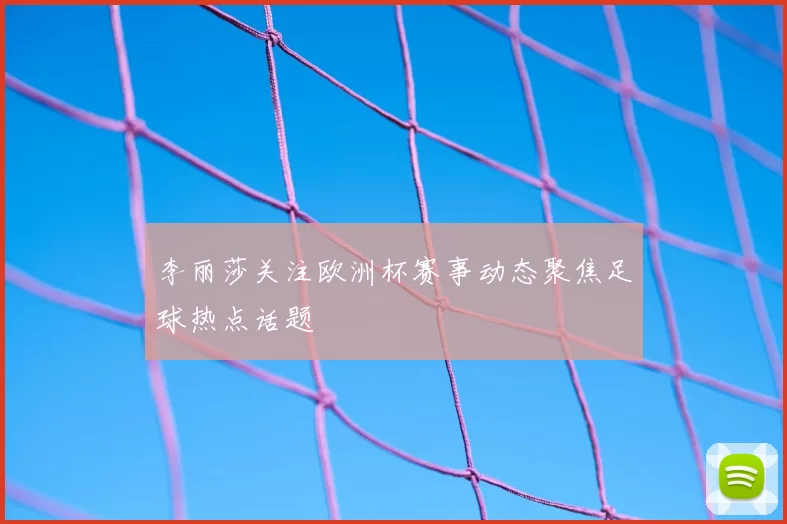 李丽莎关注欧洲杯赛事动态聚焦足球热点话题